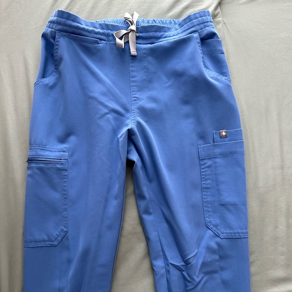 Figs Pants - Ceil blue Figs Scrub Bottoms| Size Extra Small Tall